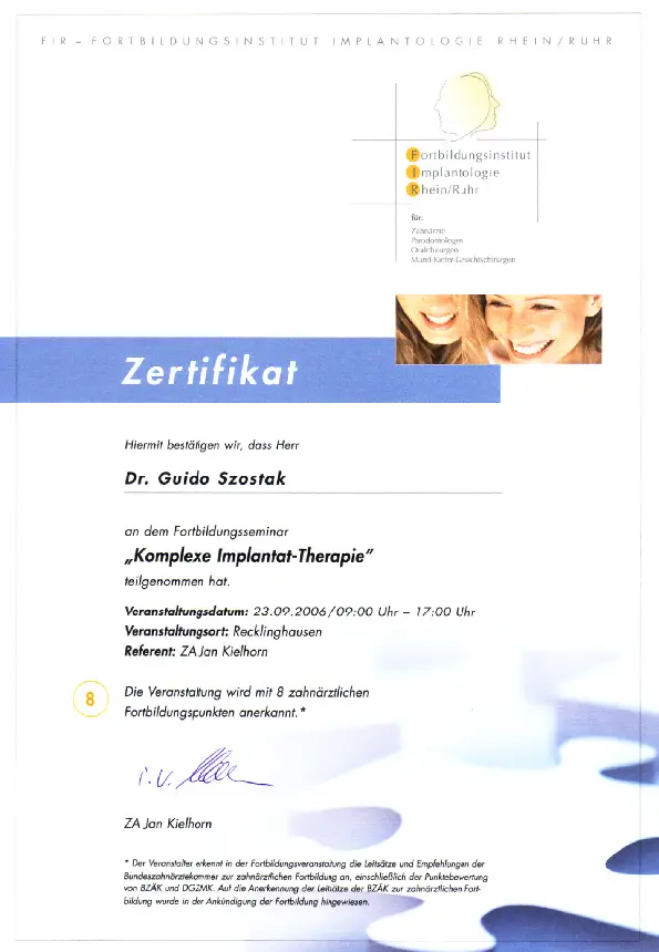 Komplexe Implantat-Therapie