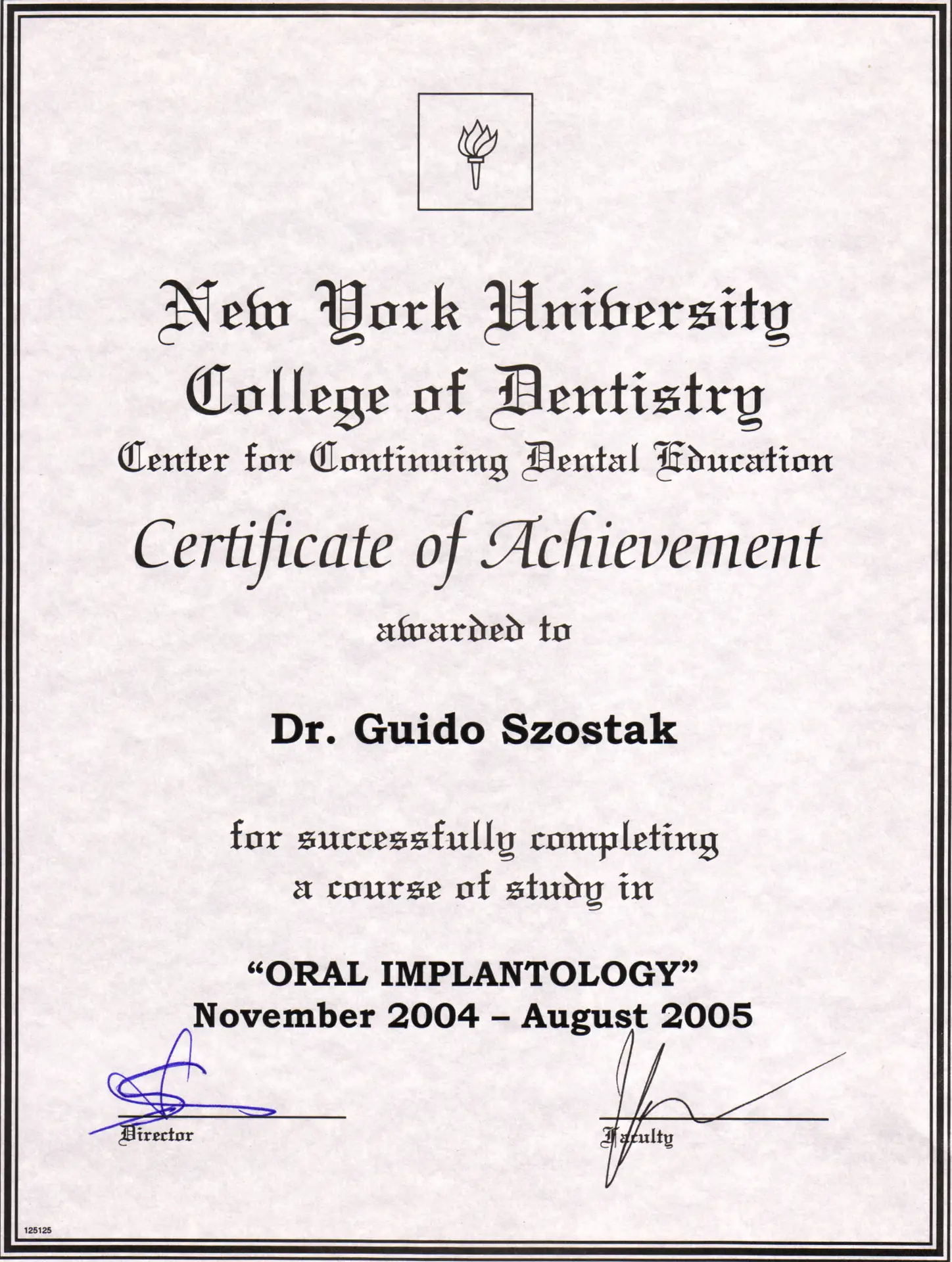 NYU Oral Implantology